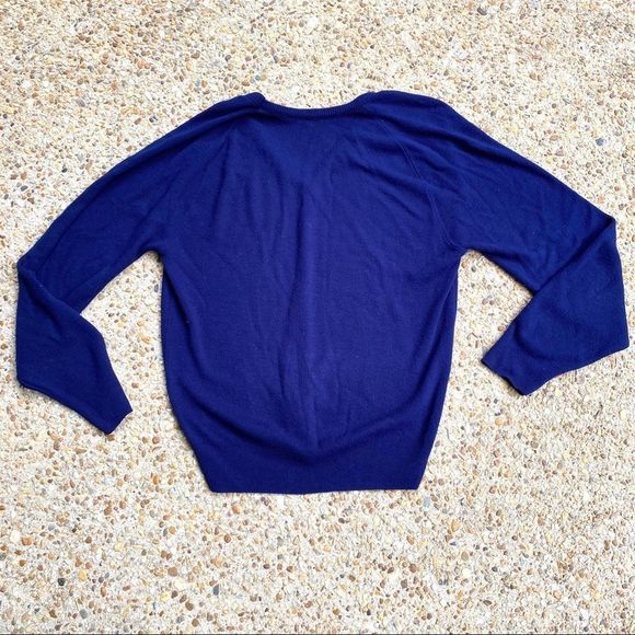 Like New Energizer Bunny Blue V-Neck Sweater S L - Picture 7 of 7